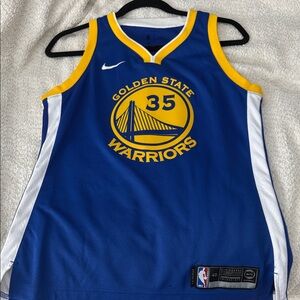 Nike Golden State Warriors Blue and Yellow Jersey
